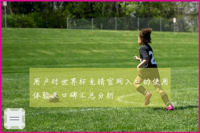 用户对世界杯竞猜官网入口的使用体验及口碑汇总分析